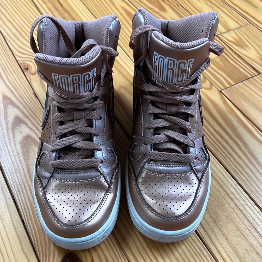 Nike Rose Gold High Top Sneaker